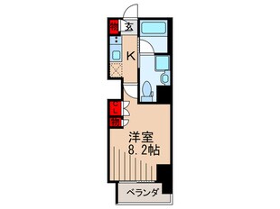 プラウドフラット門前仲町Ｖの物件間取画像